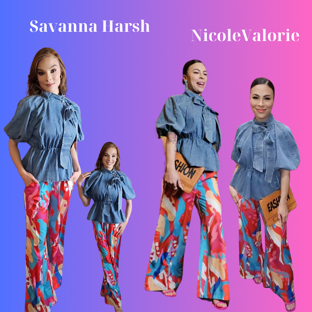 Nicole Did That Denim Top